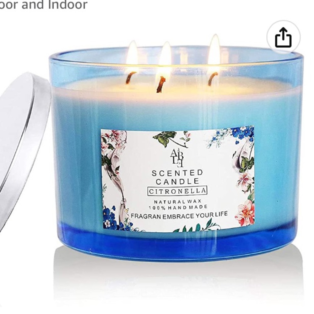 HELLY Scented Candle Citronella Candles Aromatherapy Candles Scented